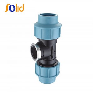 [Hot Item] PP Plastic Compression Fittings for Irrigation Female Threaded Tee