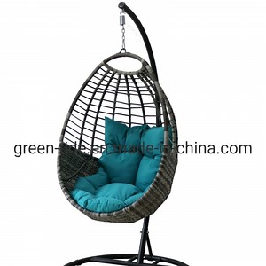 [Hot Item] Outdoor Rattan Garden Furniture Wicker Patio Egg Hanging Chair