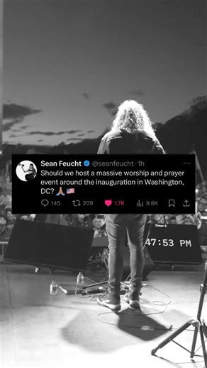 What if we host a massive worship & prayer event around the inauguration in Washington, DC? | Sean Feucht