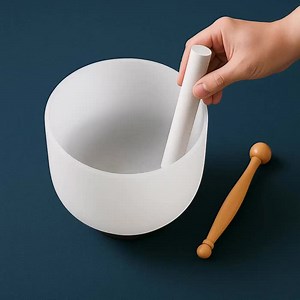 Bol en cristal de 20 cm (8 po.) 432 Hz - Instrument de guérison par le son tibétain pour le yoga, la méditation et la relaxation - Etsy France