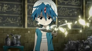 What's a magi in 'Magi: The Labyrinth of Magic' and what are their powers?