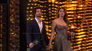 14K views · 339 reactions | Nakuul Mehta aur Harshad Chopra won the Best Actor Award and The ITA Trophy awarded by Anushka Ranjan and Aditya Seal. | Anushka Ranjan | Facebook