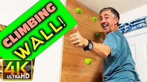 Building a climbing wall at home indoors for training