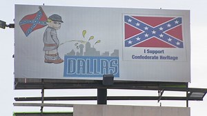 Pro-Confederacy billboard in Kemp sparks debate about vulgarity, free speech