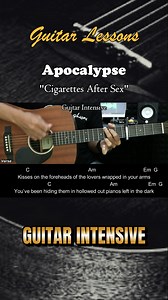Apocalypse - Cigarettes After Sex - Easy guitar chords Martin Guitar #apocalypse #cigarettesaftersex #martinguitar #guitarintensive #acousticguitar #acousticcover #acoustic #tutorialgitarmudah #tutorialgitar #easychords | Guitar Intensive