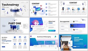 Science et technologie Clean Machine Creative Business Modèle PowerPoint - Etsy France