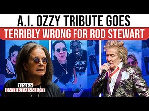 Bizarre A.I. Video of Late Ozzy Osbourne: Rod Stewart's Tribute Backfires After Concert Debut