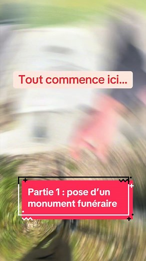 Installation d'un Monument Funéraire : Étape 1