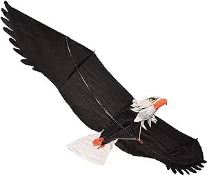 Bald Eagle 3D Kite - Realistic Flying Bird - Easy Outdoor Activity for Kids & Adults - Beach Fun with Kites for Family and Friends