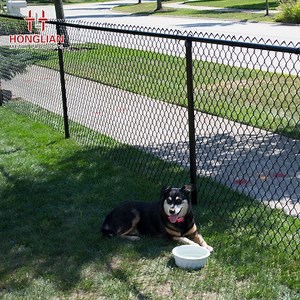 [Hot Item] Black Anti Corrosion PVC Chain Link Fence Custom Sizes