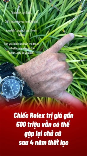 Chiếc Rolex quay lại với chủ cũ sau 4 năm thất lạc ----------------------------------------------------------- 🎯 Địa chỉ Bệnh Viện Đồng Hồ TP. HÀ NỘI • 105A ngõ 6 Lê Thánh Tông - Quận Hoàn Kiếm • 68A Trần Phú - Quận Ba Đình • 194 Đường Láng - Quận Đống Đa • 14 Khúc Thừa Dụ - Quận Cầu Giấy TP. HỒ CHÍ MINH • 109 Đinh Tiên Hoàng - P.Đakao - Quận 1 • 367 Nguyễn Oanh - P.17 - Quận Gò Vấp • 476A Trần Hưng Đạo - P.2 - Quận 5 | Bệnh Viện Đồng Hồ