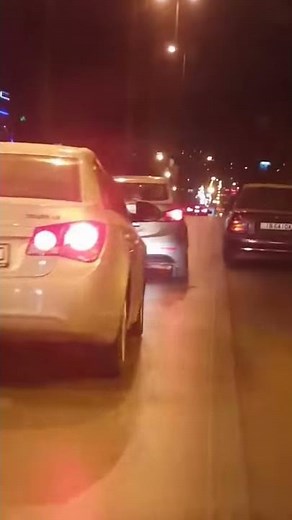Driving crazy way in Amman streets Jordan