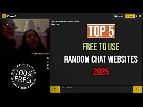 Top 5 Random Chat Websites 2025 | Free to Use Random Video Chat Websites (100% FREE)