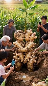 Farmers are 🫚digging up ginger shoots in the fields🫚 MagneticAlloy#shorts part 17