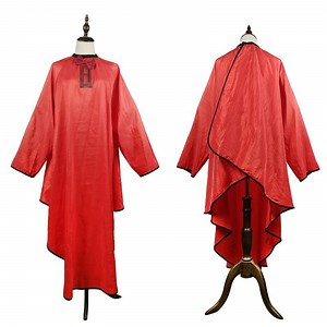 [Hot Item] Gentle Bow Tie Hairdressing Cape Long Sleeve Solid Hair Dyeing Cape Cutting