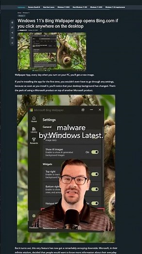 Bing wallpaper app pisses us off