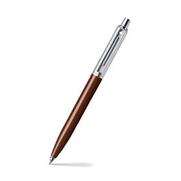 Sheaffer Sentinel 321 Ballpoint Pen, Coffee Brown Barrel, Retro-inspired Click-top Design