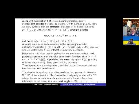Spectral results for Dirichlet problems for fractional-order elliptic operators