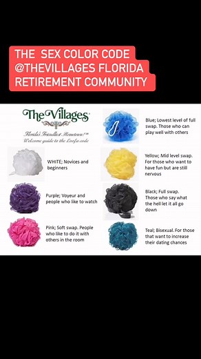 The Sex Loofah Color Code System. The Villages, Florida | Randy Marchand