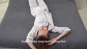 HOMFINE Cooling Comforter for Hot Sleepers - Both Sides Q-Max>0.45 Arc-Chill Cooling Fiber for All-Season, Breathable Soft Keep Cool Summer Blanket for Bed Couch Sofa, Pink, King