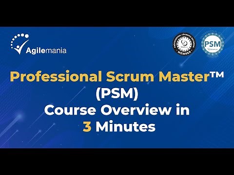 PSM Certification Course Overview in 3 Minutes | Professional Scrum Master| Agilemania