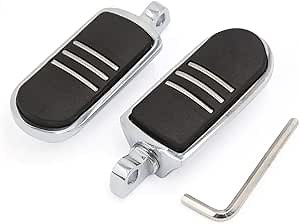 GPMT Streamliner Pegs Footpeg Kit Highway Foot Pegs Fits for Harley Davidson Touring and Softail Models Rubber Inlay StreamLiner 50211-04