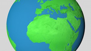 Zoom in to 3d map of Malta | Premium Stock Video Footage