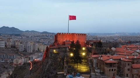 Evening Glow Over Ankara Castle Historic Stock Footage Video (100% Royalty-free) 3747021073 | Shutterstock