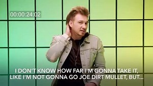 Lil Wednesday morning wisdom for y’all 😂😂 Thanks for having me in Vevo #mullet | Morgan Wallen