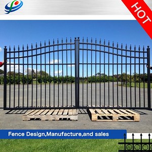 [Hot Item] Steel Aluminum Fencing /Fence Door Iron Grill Design