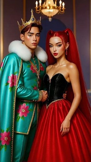 Royal Love 👑💋 Couple Kiss in Royal Dress | Fantasy Romance Edit #kpopdemonhunters #barbie