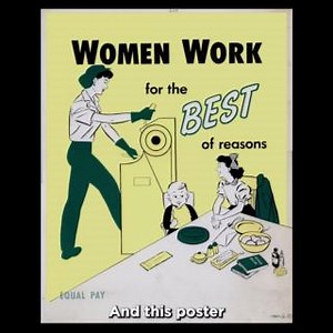 9.8K views · 122 reactions | "Women work for the best of reasons!" Poster from the Walter P. Reuther Library, Archives of Labor & Urban Affairs. #WomensHistoryMonth | UAW International Union | Facebook