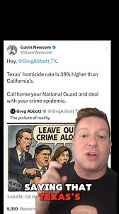 Gavin Newsom Calls out Greg Abbott on Higher Crime stats...except most of California's aren't reported and is missing data from Los Angeles, Oakland, San Jose and San Francisco 😂 #gavinnewsom #california #crime #statistics #gregabbott #texas #homicide | The Real Anthony Kort