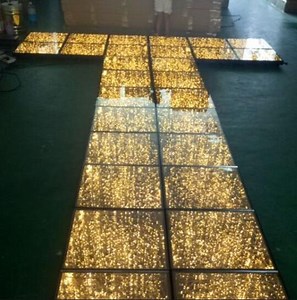 [Hot Item] Waterproof Tempered Glass LED Golden Starry LED Dance Floor