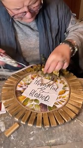 1K views · 105 reactions | Grab your calendar page from Dollar Tree and make with me gorgeous wall decor… don’t forget jenga blocks too #jengablocksdiy #dollartreefall #easywreath | Just That Perfect Piece | Facebook