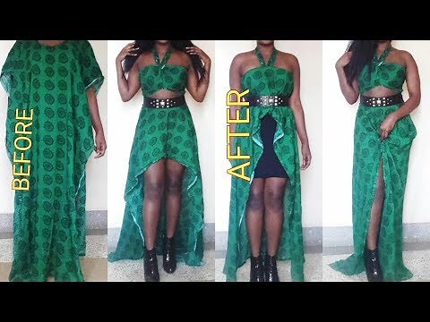 5 Minutes EASIEST DIY.How To Turn A Baggy Dress Into A Sexy Outfit