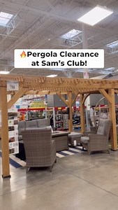 614K views · 218 reactions | If you’ve been eyeing this pergola for your yard, you’ll want to run to Sam’s Club! This 14x10 pergola is beautifully made and features power outlets! It’s on clearance now for $799, which is $200 off the regular price. In-store clearance only, and it may vary by location. #samsclub #samsclubfinds #pergola | Sam’s Club Lovers | Facebook