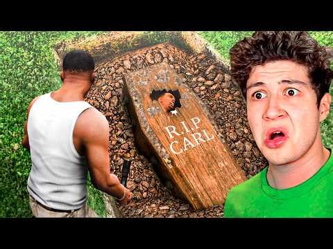 ENCONTRÉ a CJ en GTA 5... 🪦👻 (Misterios)