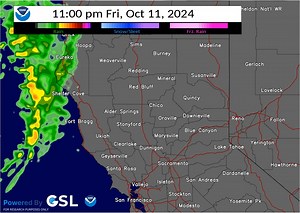 5.6K views · 71 reactions | A weak weather system will bring rain showers starting tonight and will last through Saturday mainly north of I-80. Here is the latest forecast model loop of the precipitation. To view your latest forecast visit weather.gov/sto. | US National Weather Service Sacramento California | Facebook
