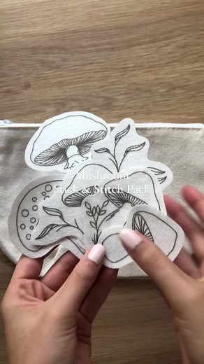 Mushroom Stick & Stitch Pack - EREmbroidery.com