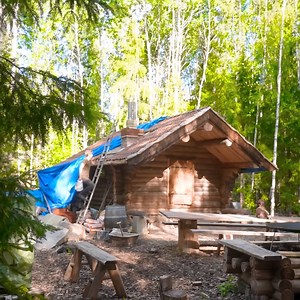 21K views · 347 reactions | Stone Fireplace Build In The Log Cabin. | Adventures Bushcraft | Facebook