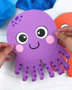 🐙 Handprint Octopus Craft ✂️ Get the template on the blog | Simple Everyday Mom