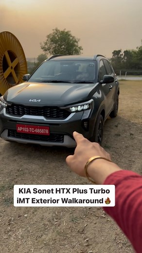 11K views | KIA Sonet HTX Plus Turbo iMT Exterior Walkaround #KIASonet #HTXPlus #Walkaround #Reel #Indiantorque | IndianTorque.com | Facebook