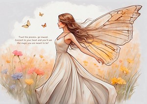 Métamorphose - Art spirituel, Art de guérison, Art de transformation, Croissance, Épanouissement, Art mystique - Etsy France