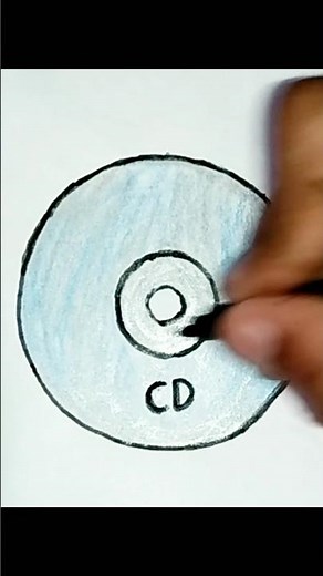 Computer CD draw💿🤠 #youtubeshorts