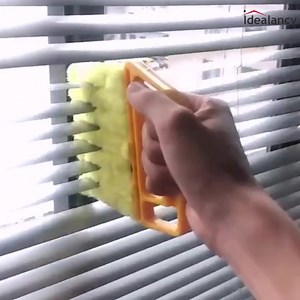 Say goodbye to dusty blinds with our Window Blind Cleaning Brush! This handy tool features multiple microfiber blades that effortlessly clean each blind, removing dust and improving your indoor air quality. Keep your windows looking pristine with this essential cleaning accessory. To place an order Visit-->https://bit.ly/46L1io2 #WindowCleaning #BlindBrush #DustFreeHome #CleaningEssentials #HomeMaintenance #idealancy | Idealancy