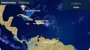 1.4K views · 39 reactions | Tropical storm Dorian is moving in the Caribbean and it can trigger flash floods in Puerto Rico and the Virgin Islands. The storm is likely to reach Florida on Sunday – possibly as a category 2 hurricane. | Foreca | Facebook