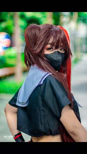 HuTao Cosplay Shoot. Removal of blouse wrinkles and fixing of folded collar. 📷 ART NINJA #artninja #CosplayShoot #BeforeAndAfter #photomanipulation | ART NINJA