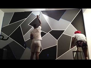 DIY Geometric Wall Paint