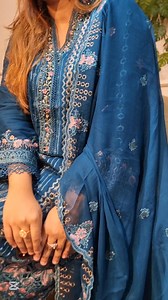 GUZEL CHIFFON💫💙 Hazel Formal Festive Stitched Collection😍 And ei Sundor dress tar sathe Pacchen apnara Party Wear Bag😍.... Ekhoni collect kore nen Charmant Boutique er Facebook page othoboa Outlet store theke...🫶 #foryouシforyoupage #trendingreelsvideo #viralvideochallenge #everyonehighlights #wedding | The Charmant Boutique